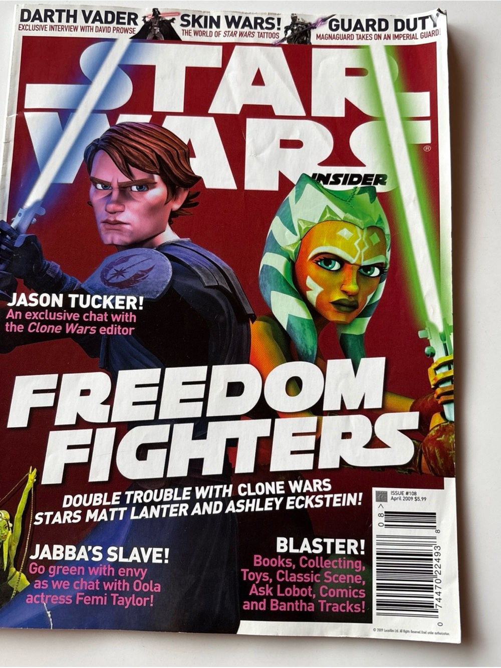 Star Wars INSIDER Magazine. April 2009. Freedom Fighters Cover. Fair Condition
